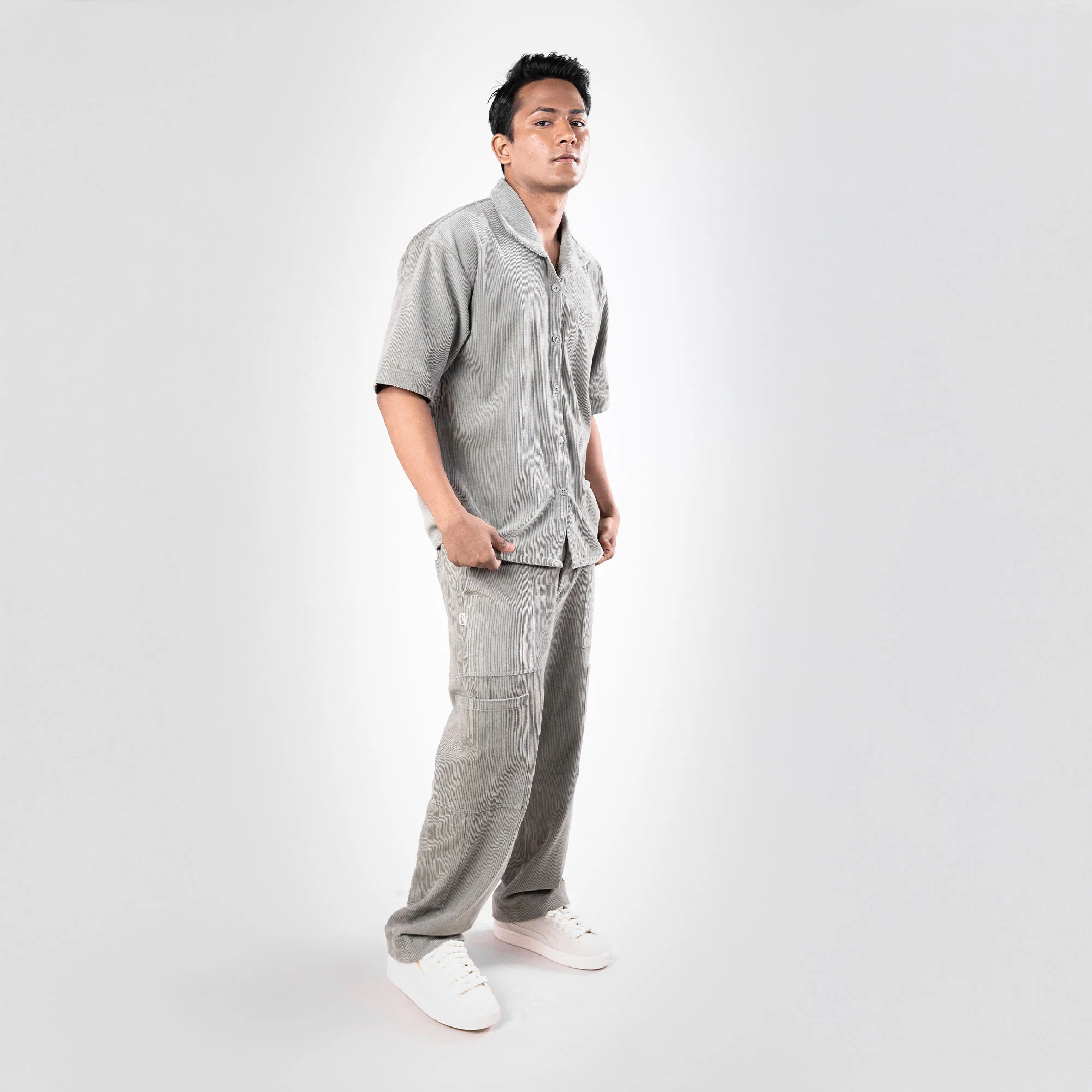 SUPERKICKS | CORDUROY PANT { SLATE GREY - Image 6