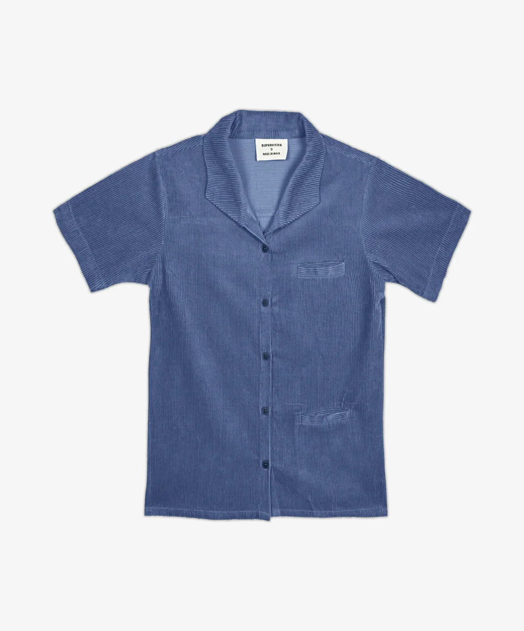 SUPERKICKS | CORDUROY SHIRT { ESTATE BLUE - Image 7
