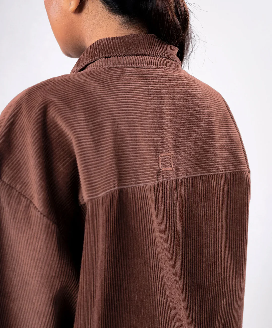 SUPERKICKS | CORDUROY SHIRT { MUD BROWN - Image 4