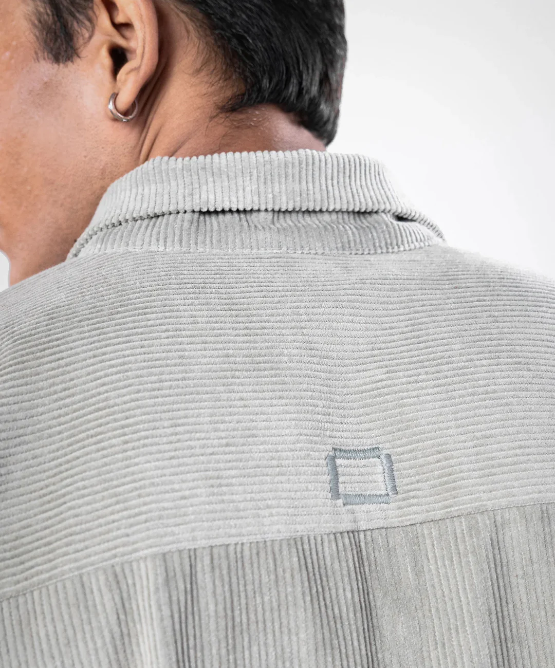 SUPERKICKS | CORDUROY SHIRT { SLATE GREY - Image 6