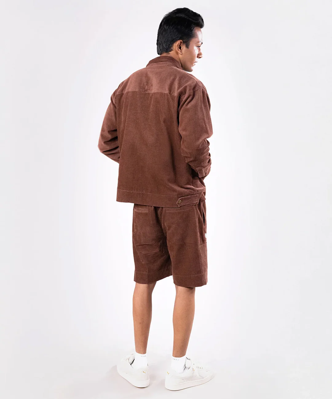 SUPERKICKS | CORDUROY SHORTS { MUD BROWN - Image 5