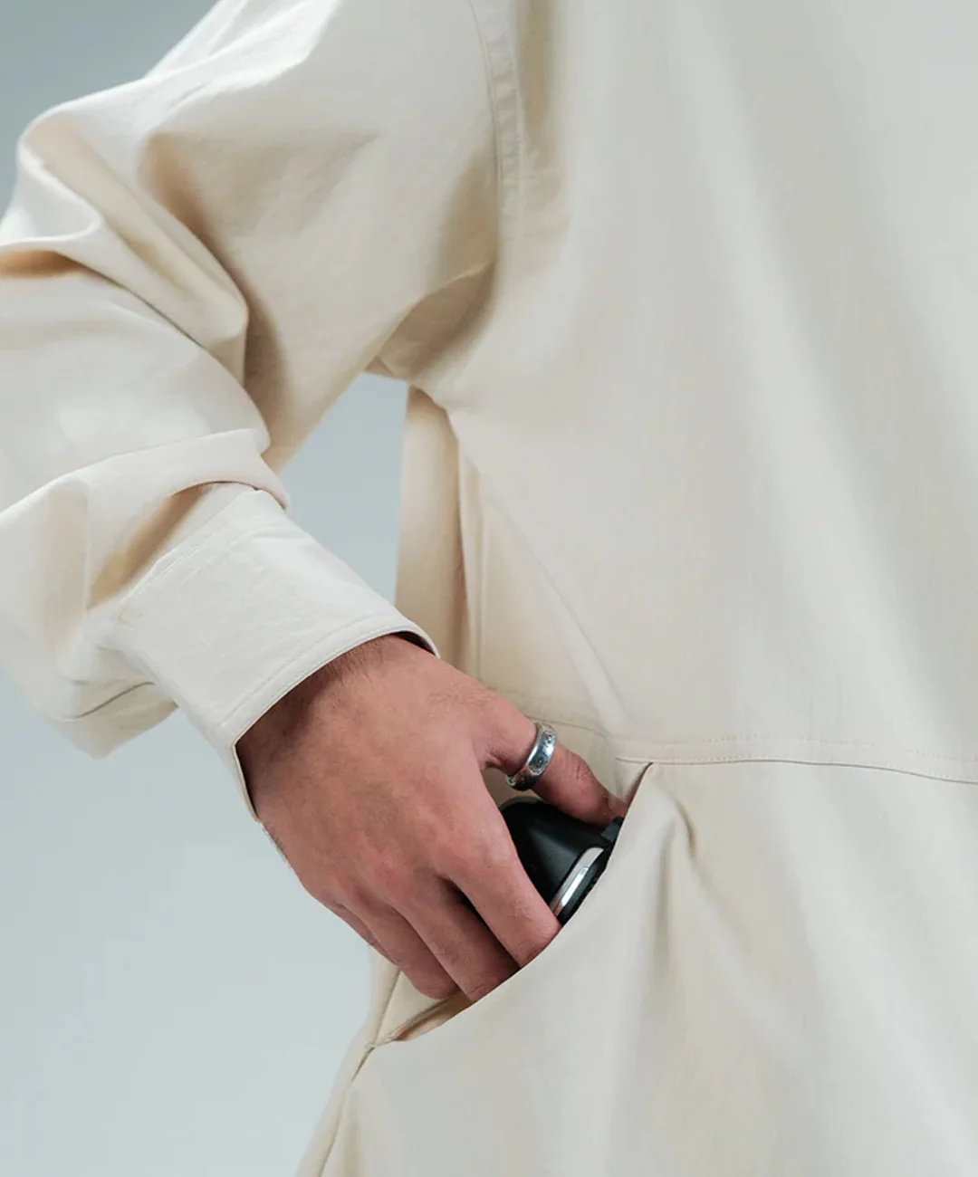 SUPERKICKS | CORE FULL SLEEVE SHIRT { CREAM - Image 3