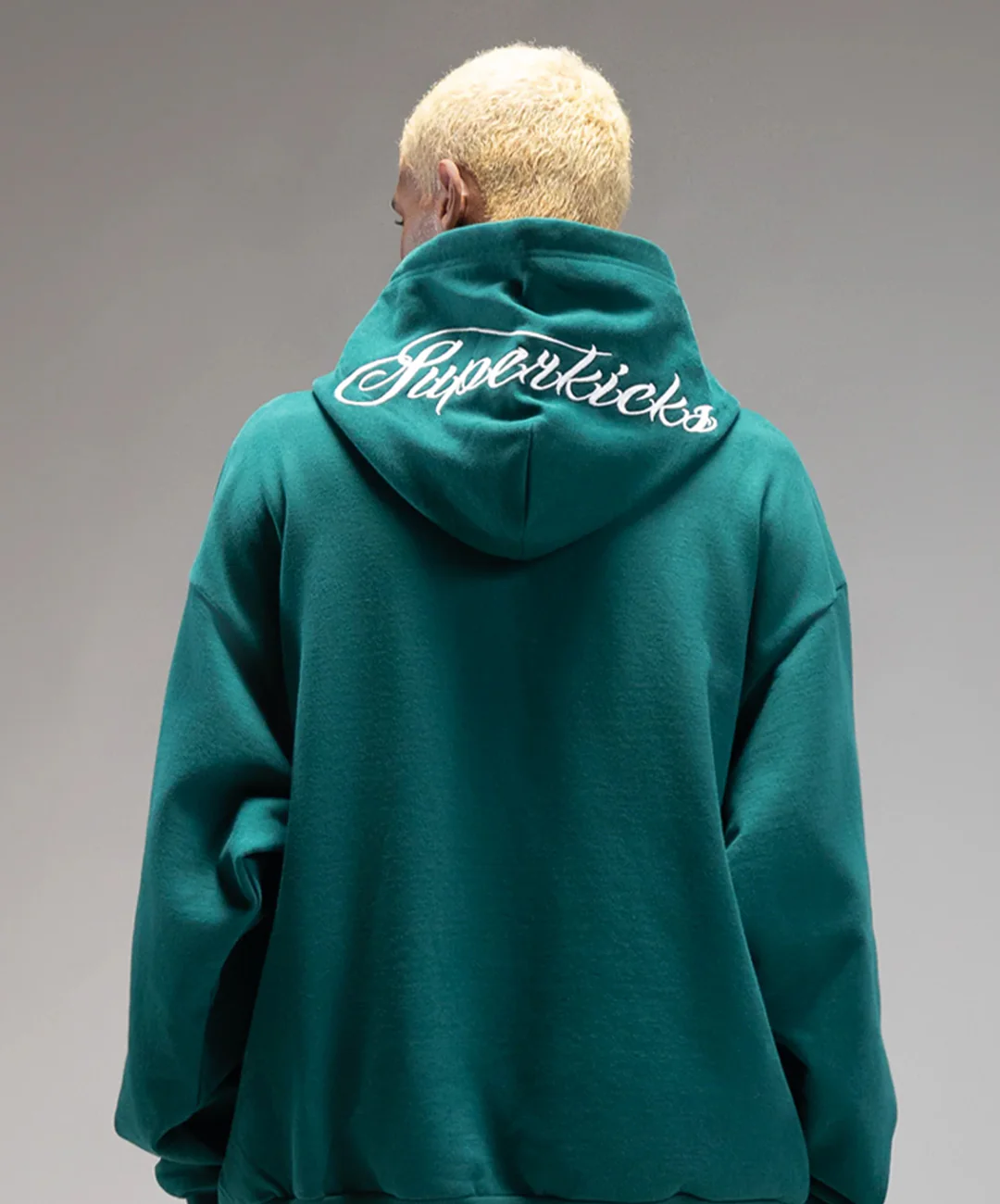 Superkicks | CORE 3.0 UNISEX HOODIE { GREEN - Image 2