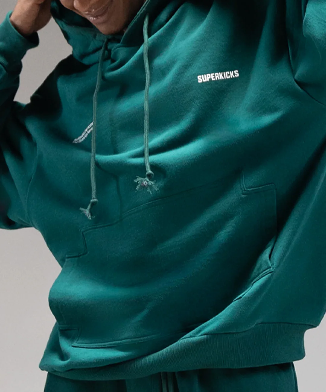 Superkicks | CORE 3.0 UNISEX HOODIE { GREEN - Image 5
