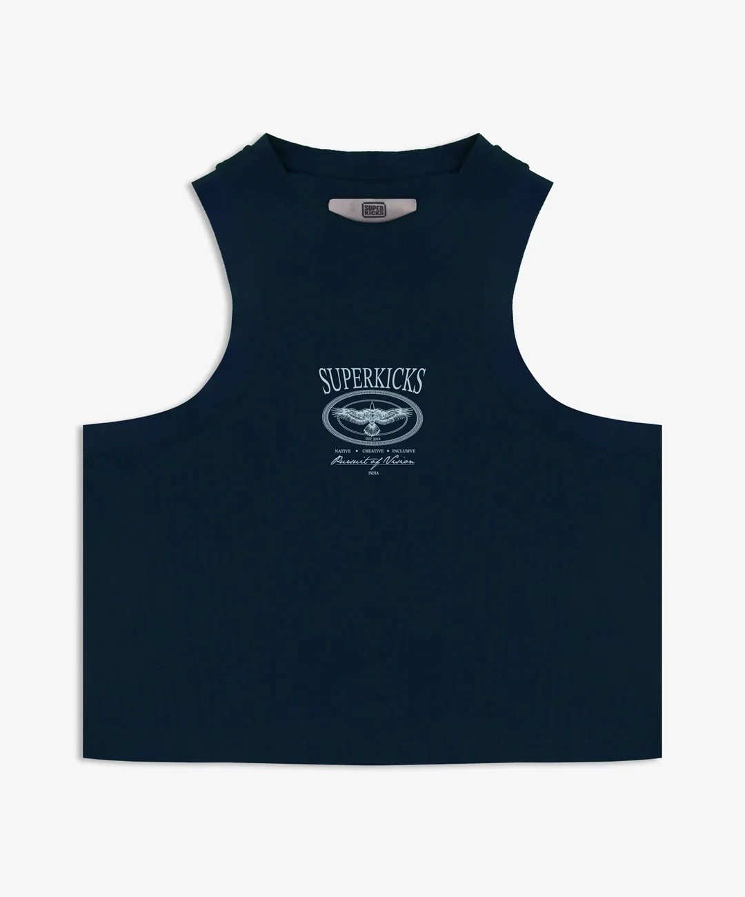 SUPERKICKS | CROP TOP { NAVY BLUE - Image 6