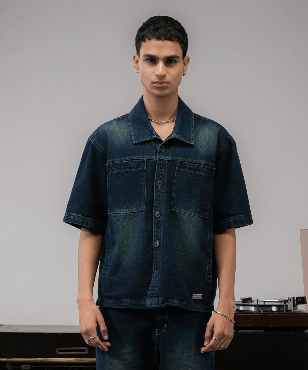 SUPERKICKS | DENIM OVERSHIRT { BLUE