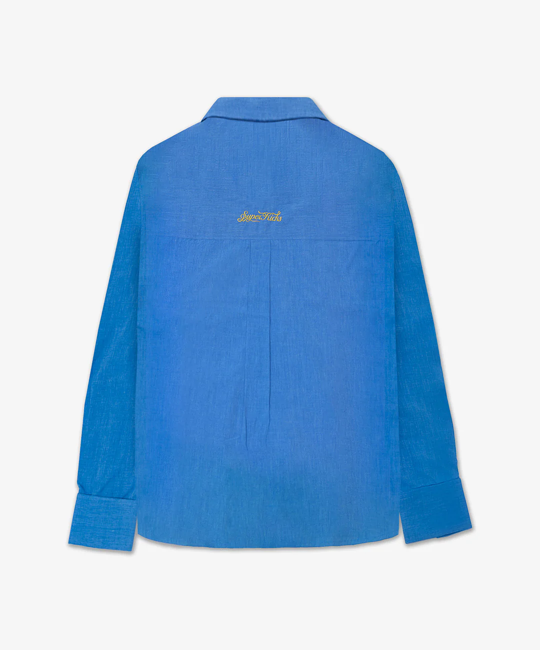 SUPERKICKS | NOSTALGIC F/S SHIRT { BLUE/BLUE - Image 2