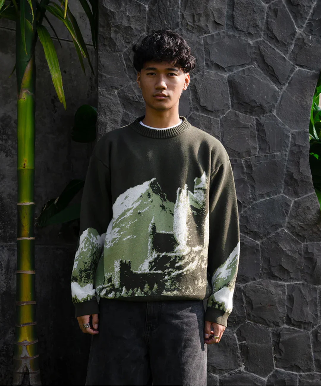 Superkicks | FW25 MONASTERY SWEATSHIRT { GREEN - Image 3