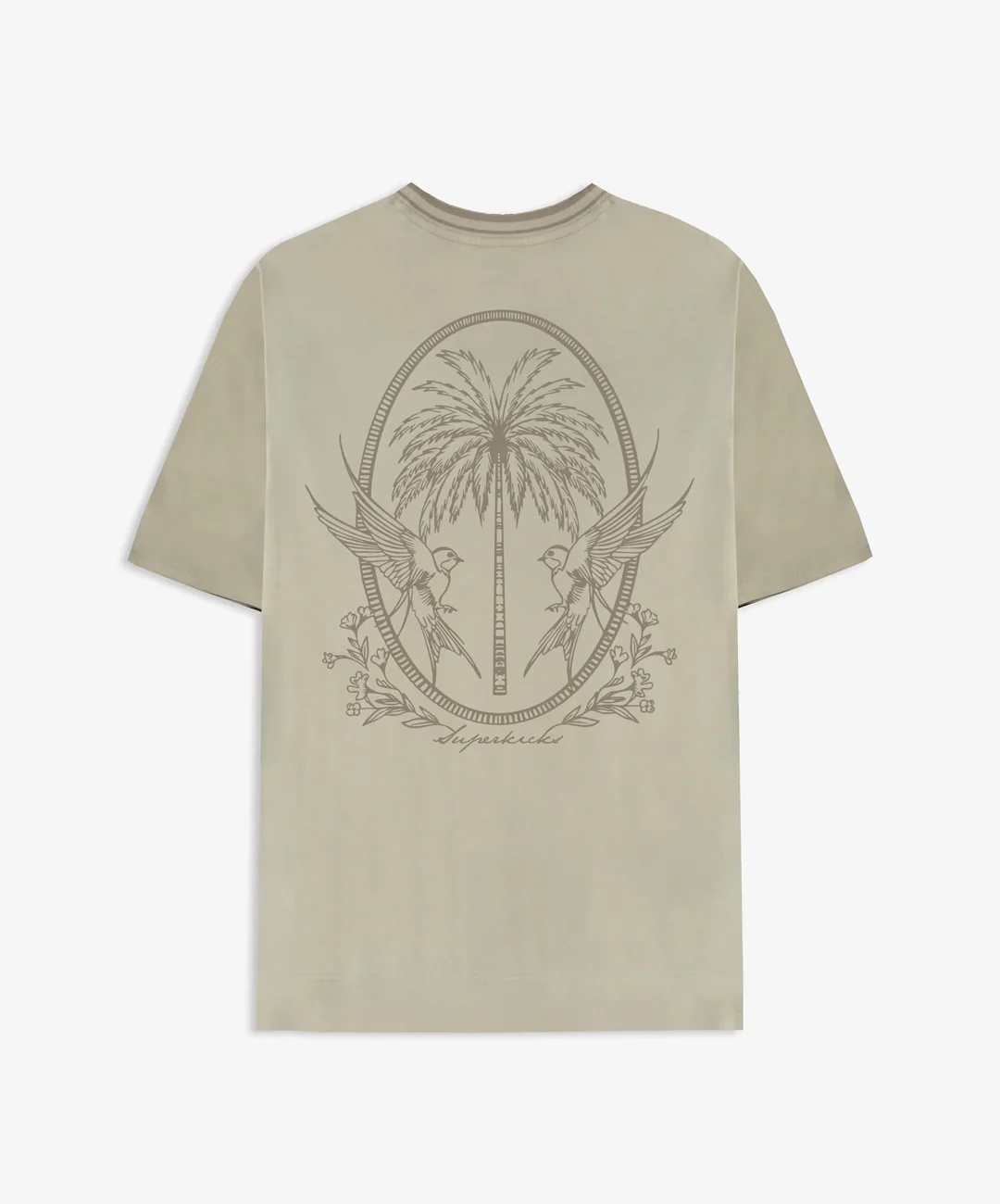 SUPERKICKS | PALM TEE { BEIGE/BROWN - Image 7