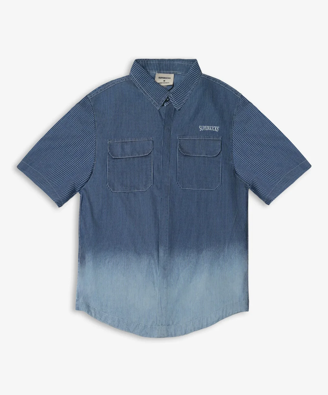 SUPERKICKS | PINSTRIPE SHIRT { BLUE/WHITE - Image 5