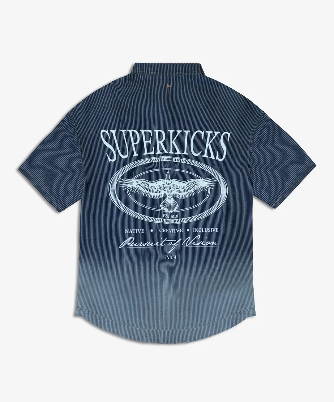 SUPERKICKS | PINSTRIPE SHIRT { BLUE/WHITE - Image 6