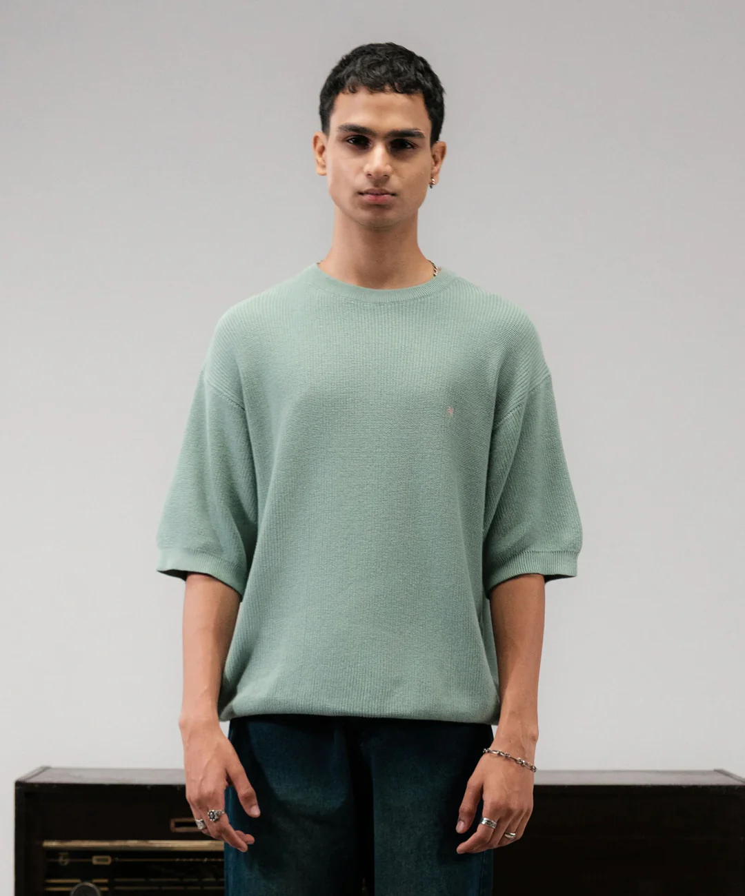SUPERKICKS | RIBBED TEE { GREEN