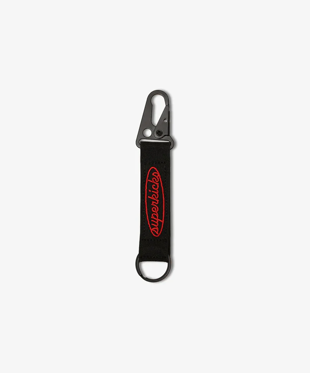 SUPERKICKS | RIPSTOP KEYCHAIN { BLACK/RED - Image 2