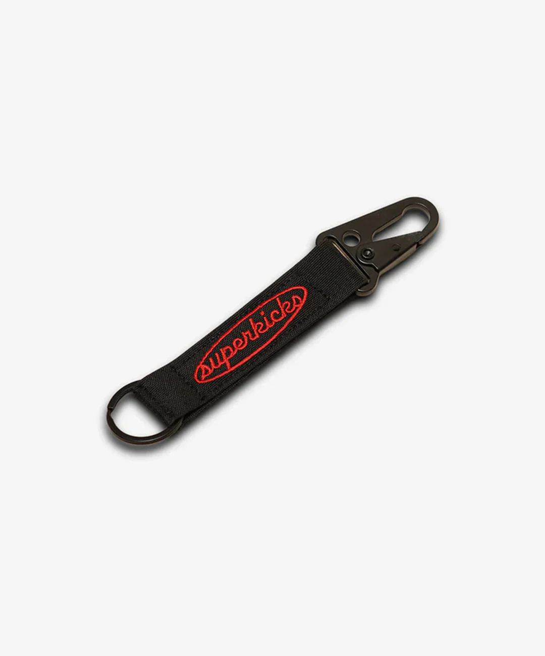 SUPERKICKS | RIPSTOP KEYCHAIN { BLACK/RED - Image 3