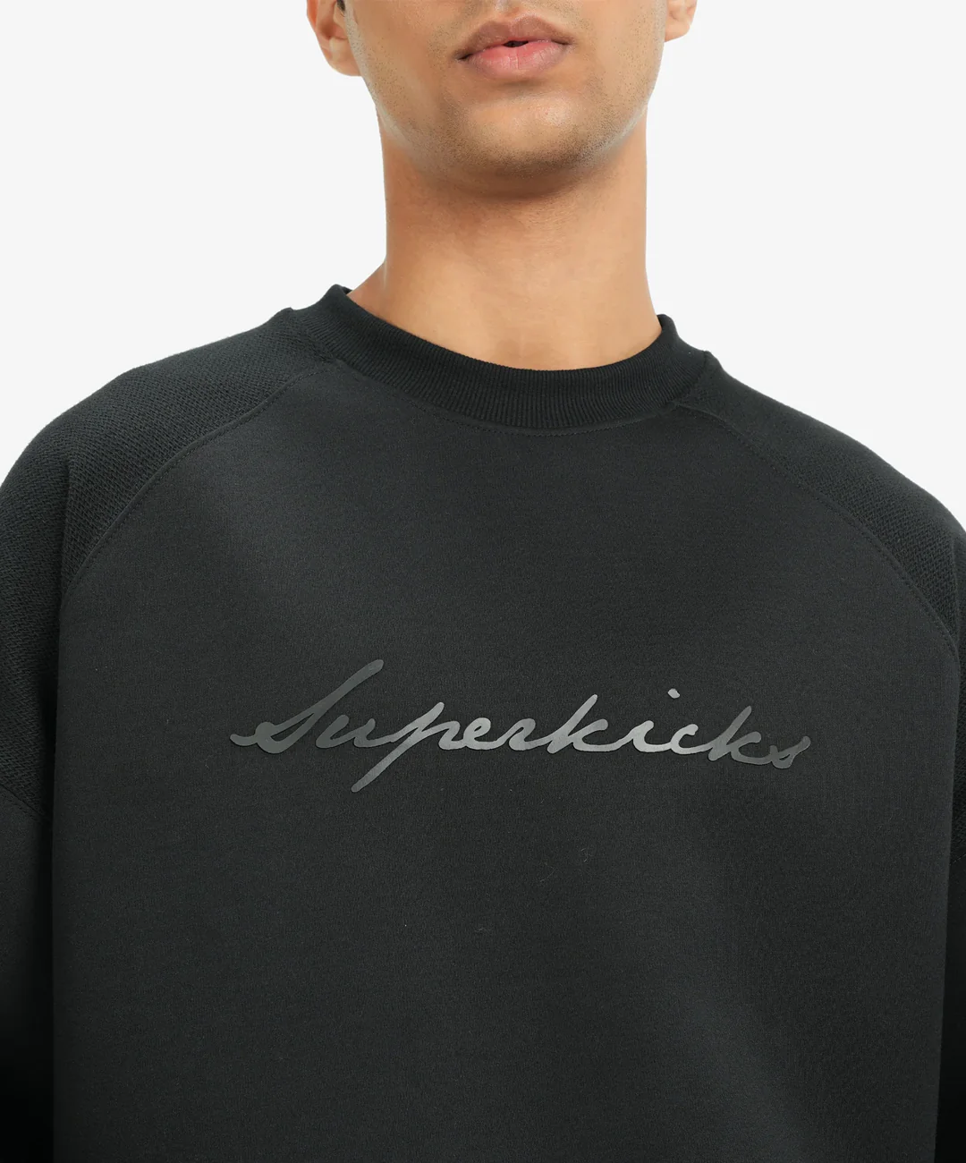 Superkicks | SIGNATURE SWEATSHIRT { MIDNIGHT BLACK - Image 2