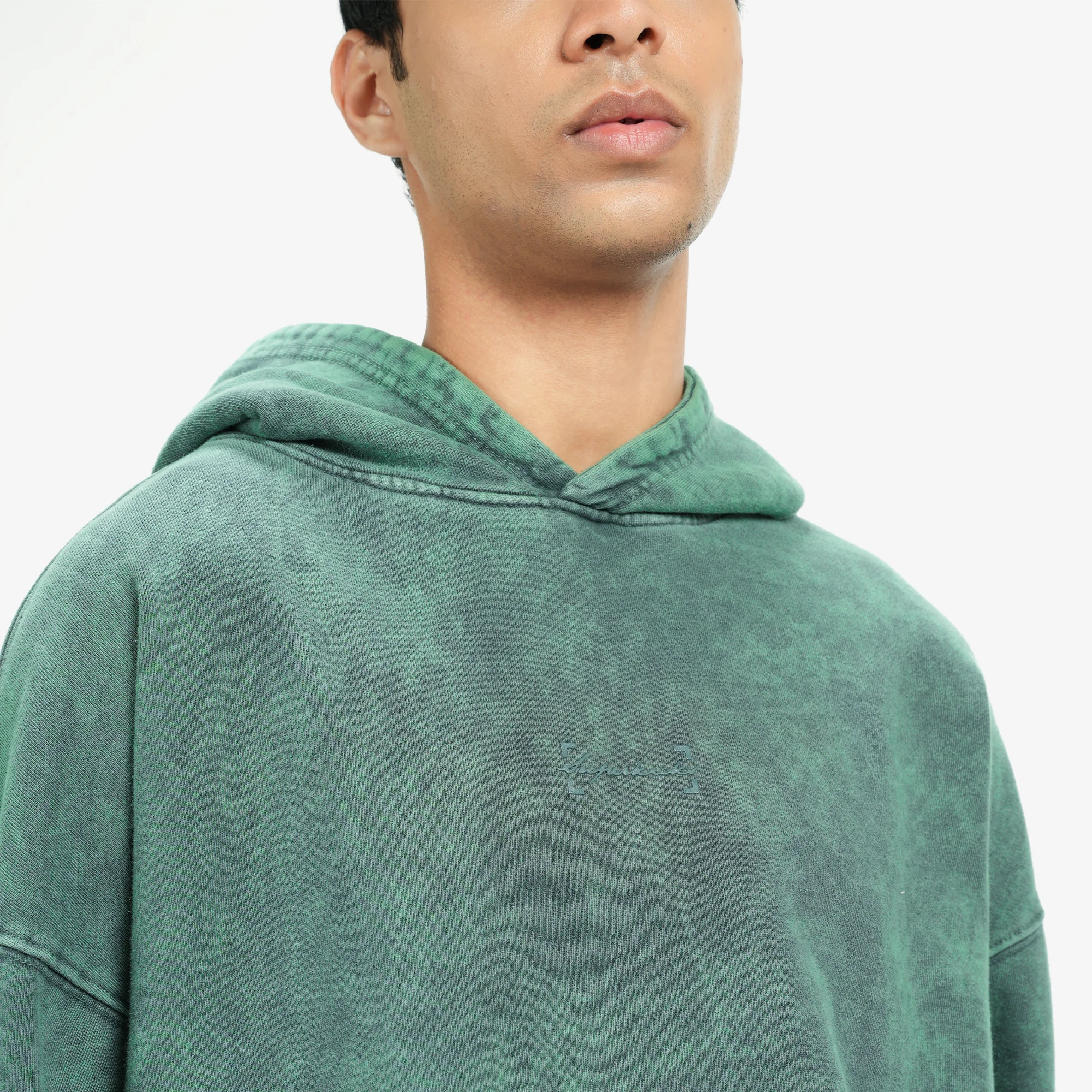 Superkicks | SIGNATURE WASHED HOODIE { DUSTY GREEN - Image 7