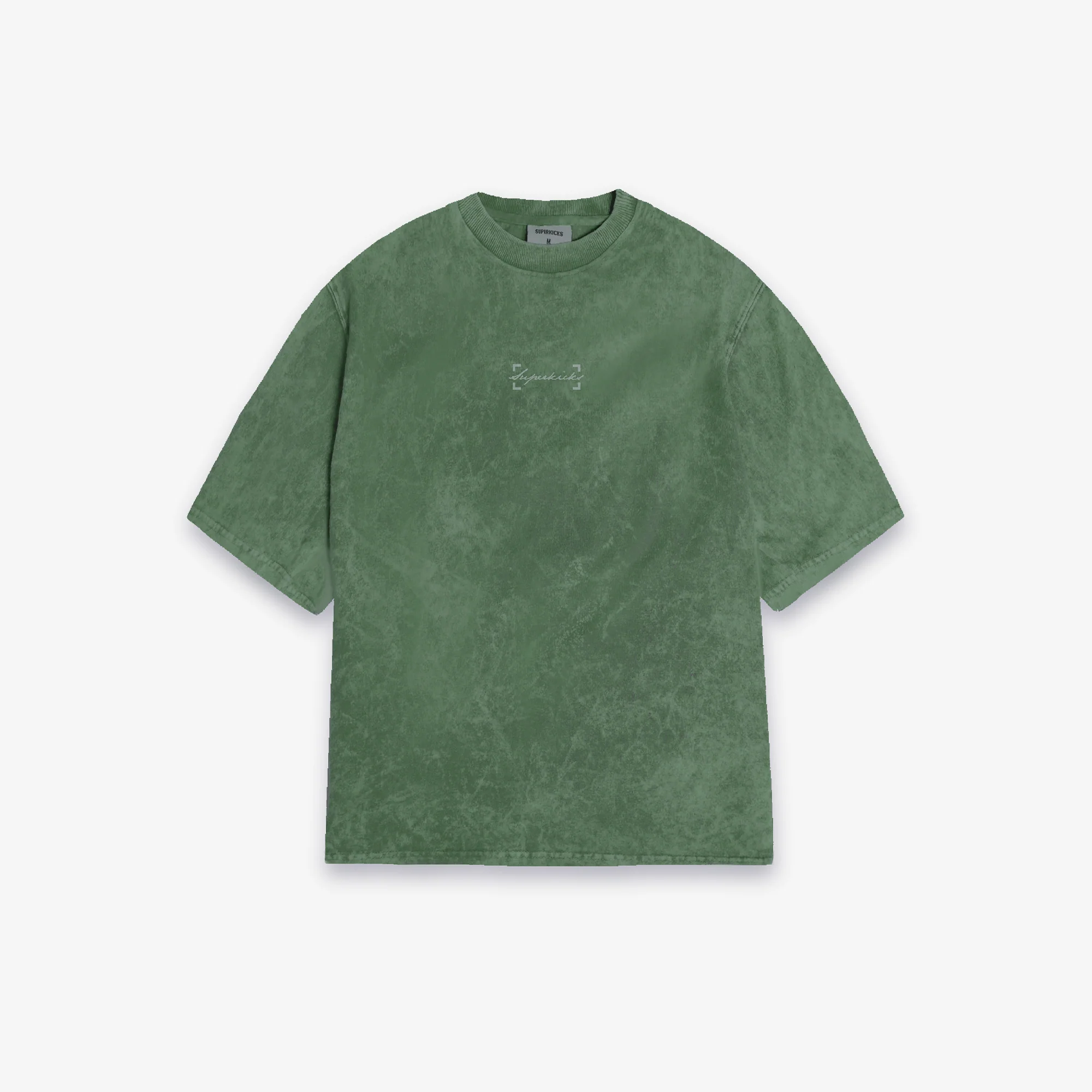 Superkicks | SIGNATURE WASHED TEE { OLIVE GREEN