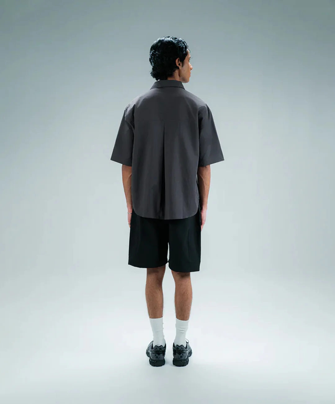 SUPERKICKS | CORE BOXY SHIRT { CHARCOAL - Image 7