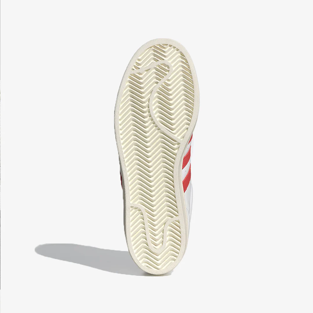 Adidas Originals | SUPERSTAR { CLOUD WHITE/BRIGHT RED/WONDER CLAY - Image 4