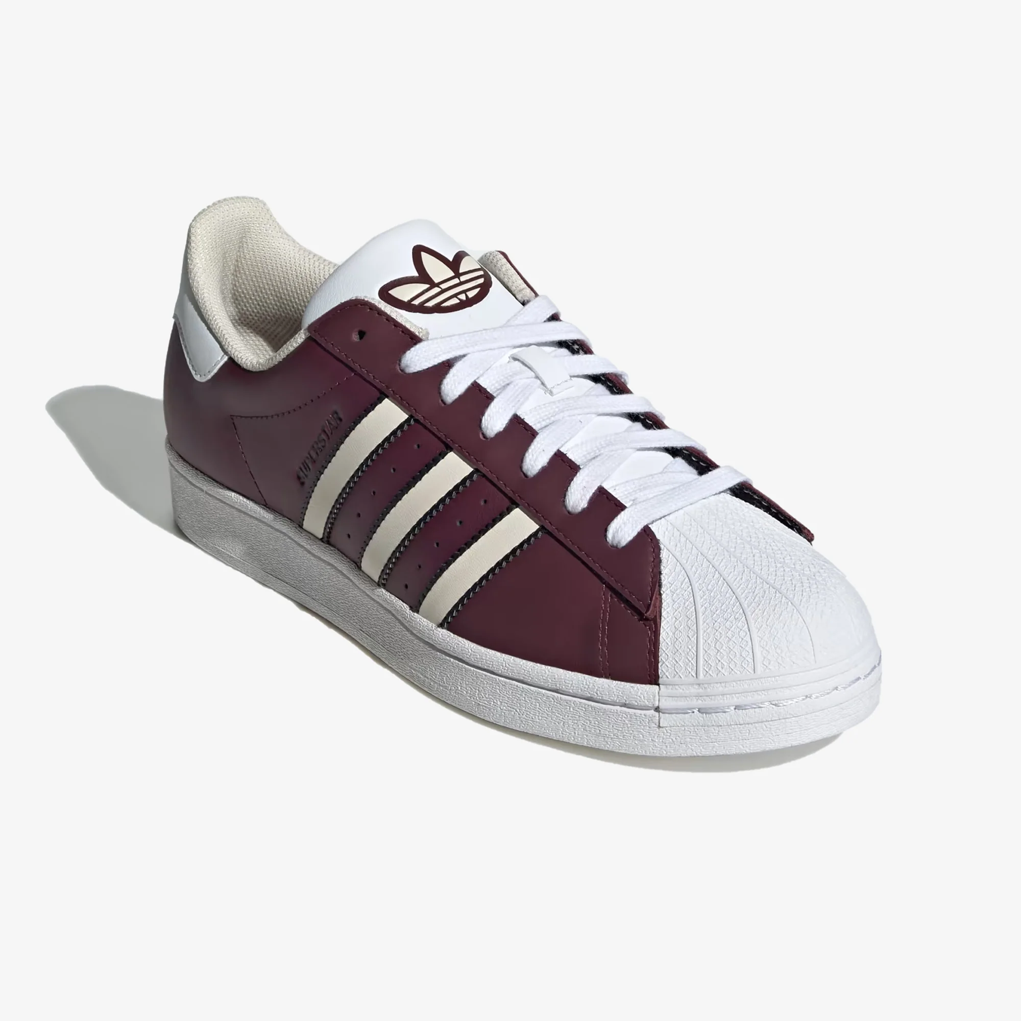 Adidas Originals | SUPERSTAR { MAROON/WONDER WHITE/WHITE - Image 2