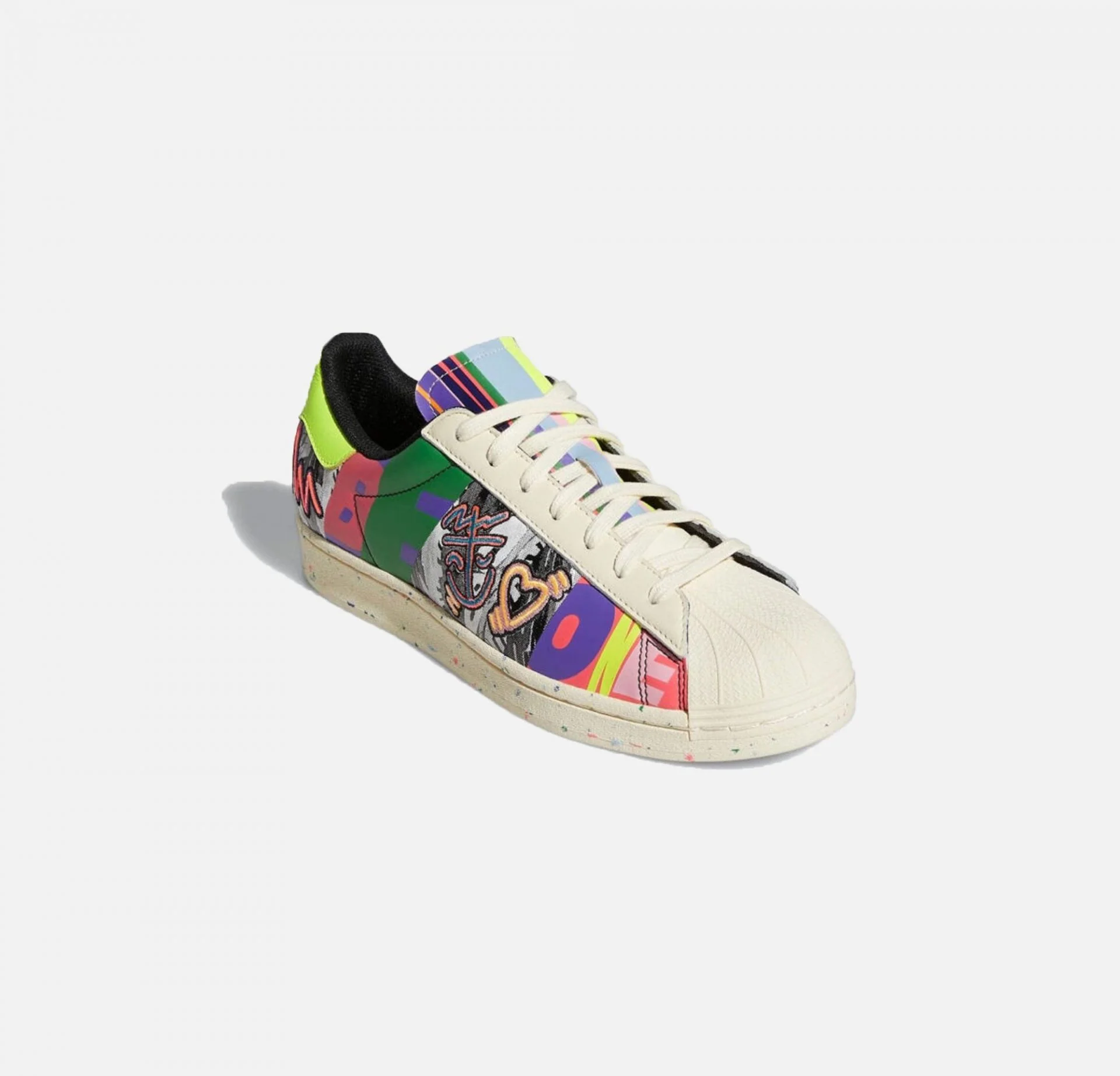Adidas Originals | SUPERSTAR PRIDE { CREAM WHITE / CORE BLACK - Image 2