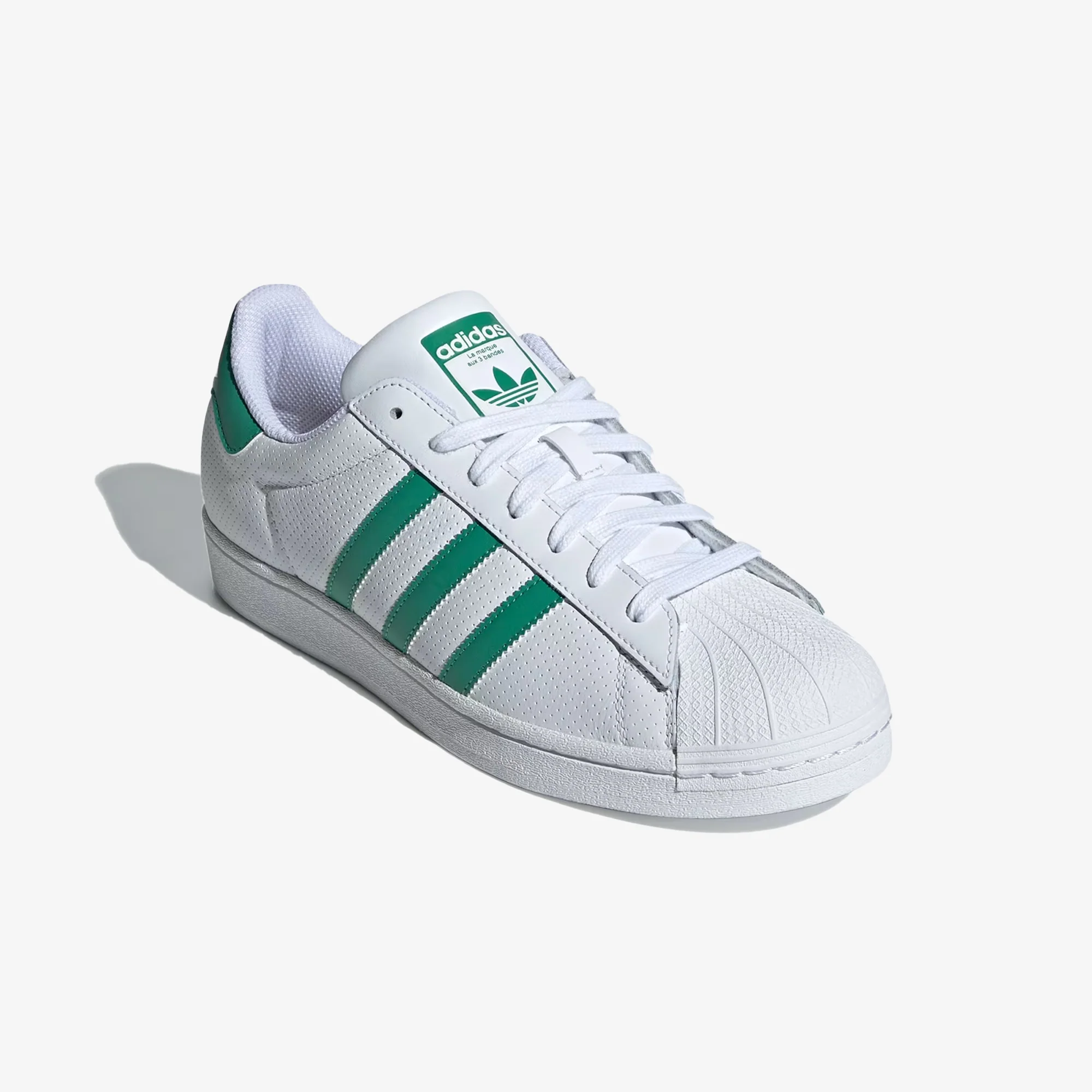 Adidas Originals | SUPERSTAR { CLOUD WHITE / SEMI COURT GREEN / OFF WHITE - Image 2