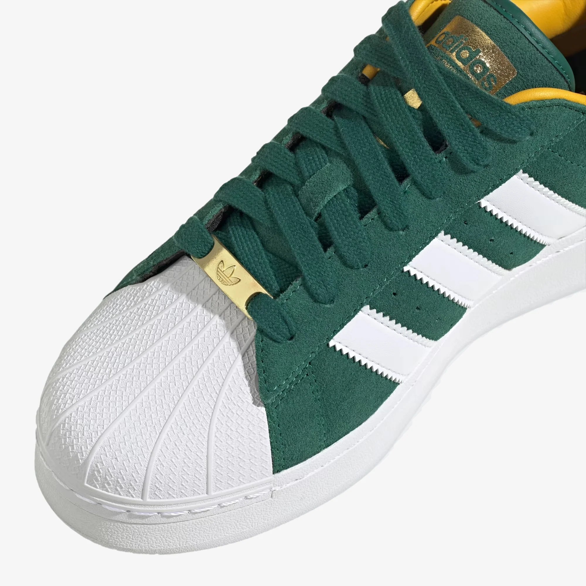 Adidas Originals | SUPERSTAR XLG { CGRENN/FTWWHT/BOGOLD - Image 4