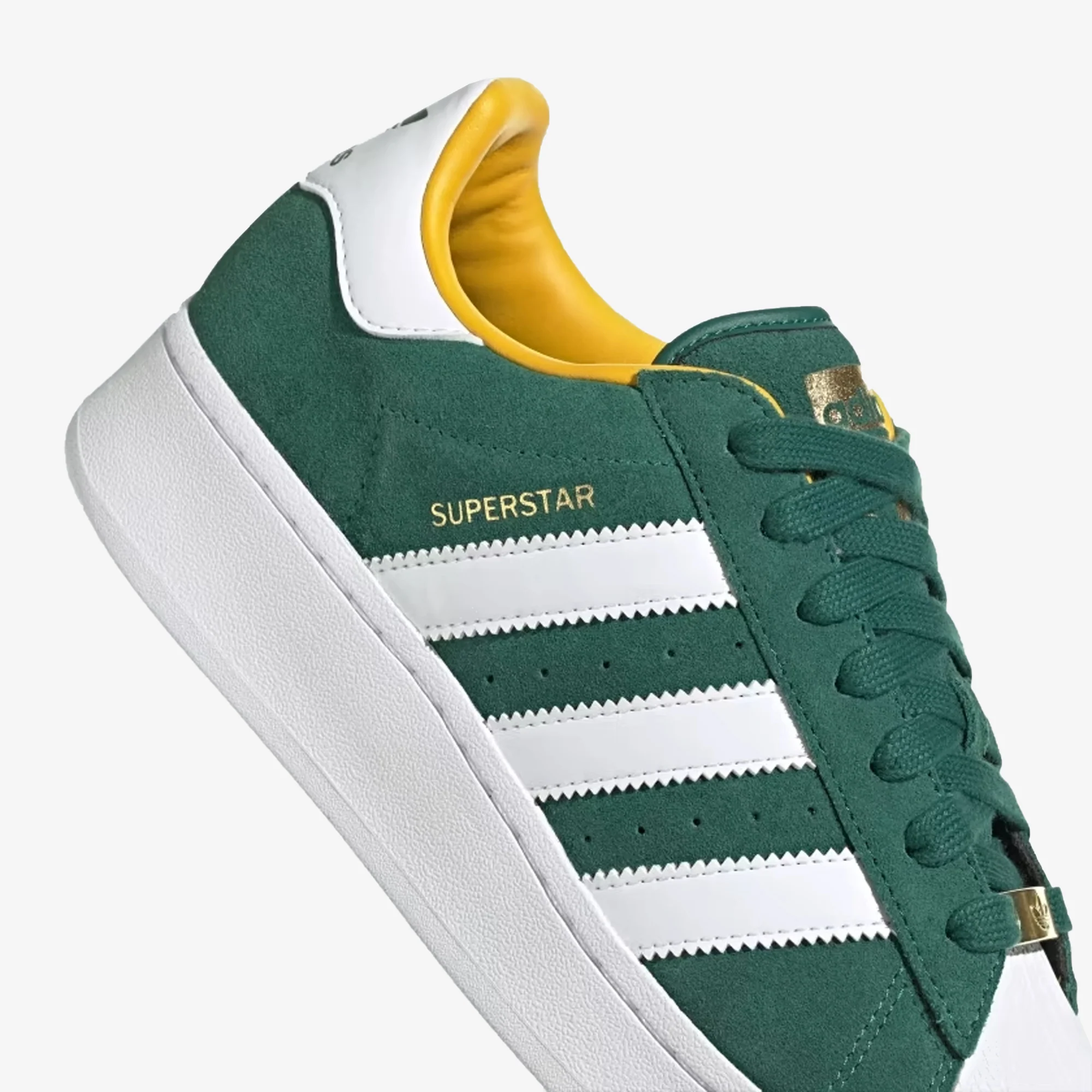 Adidas Originals | SUPERSTAR XLG { CGRENN/FTWWHT/BOGOLD - Image 5