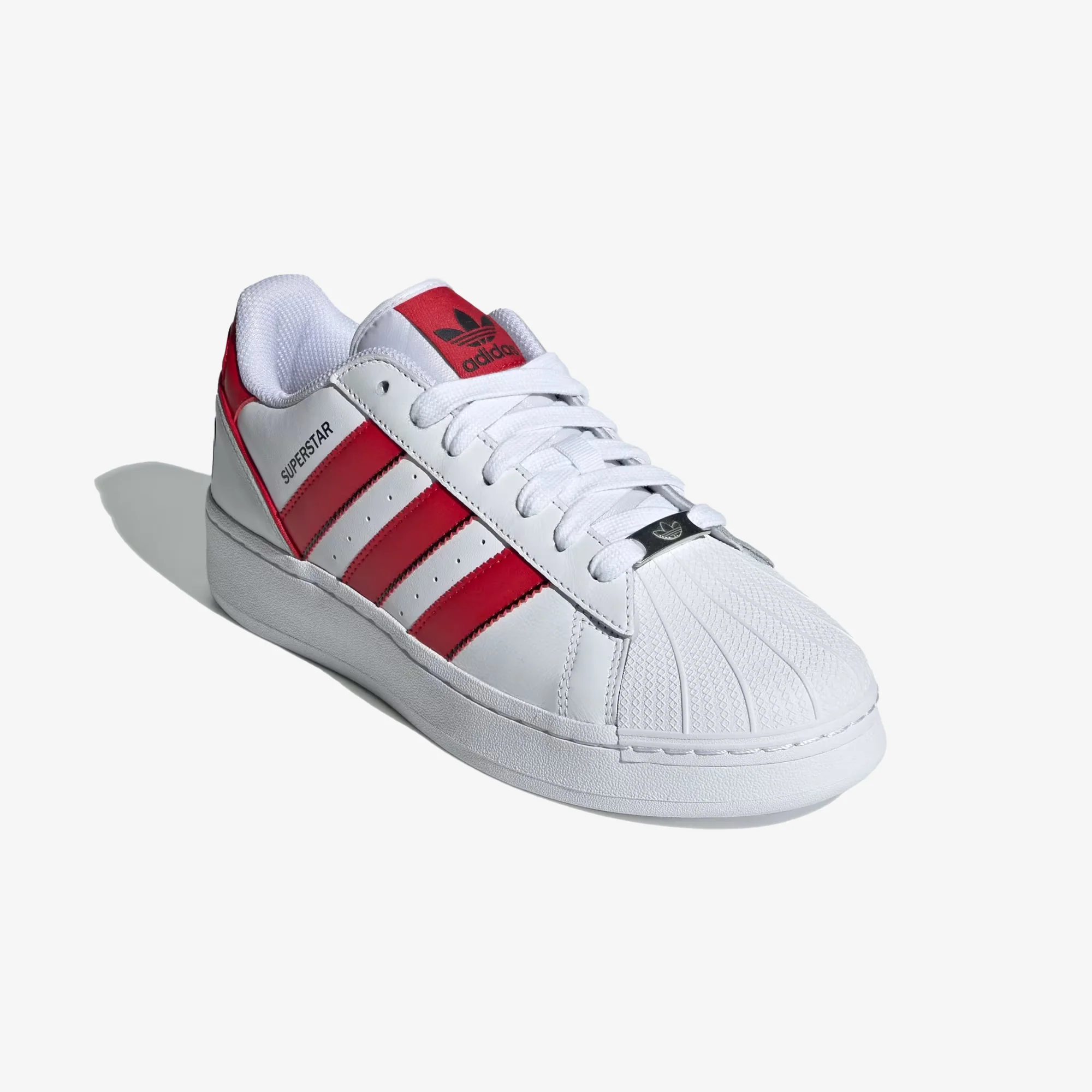 Adidas Originals | SUPERSTAR XLG  { CLOUD WHITE/BETTER SCARLET/CORE BLACK - Image 2