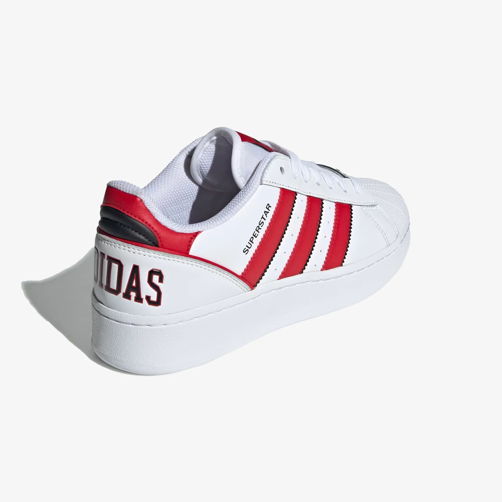 Adidas Originals | SUPERSTAR XLG  { CLOUD WHITE/BETTER SCARLET/CORE BLACK - Image 3