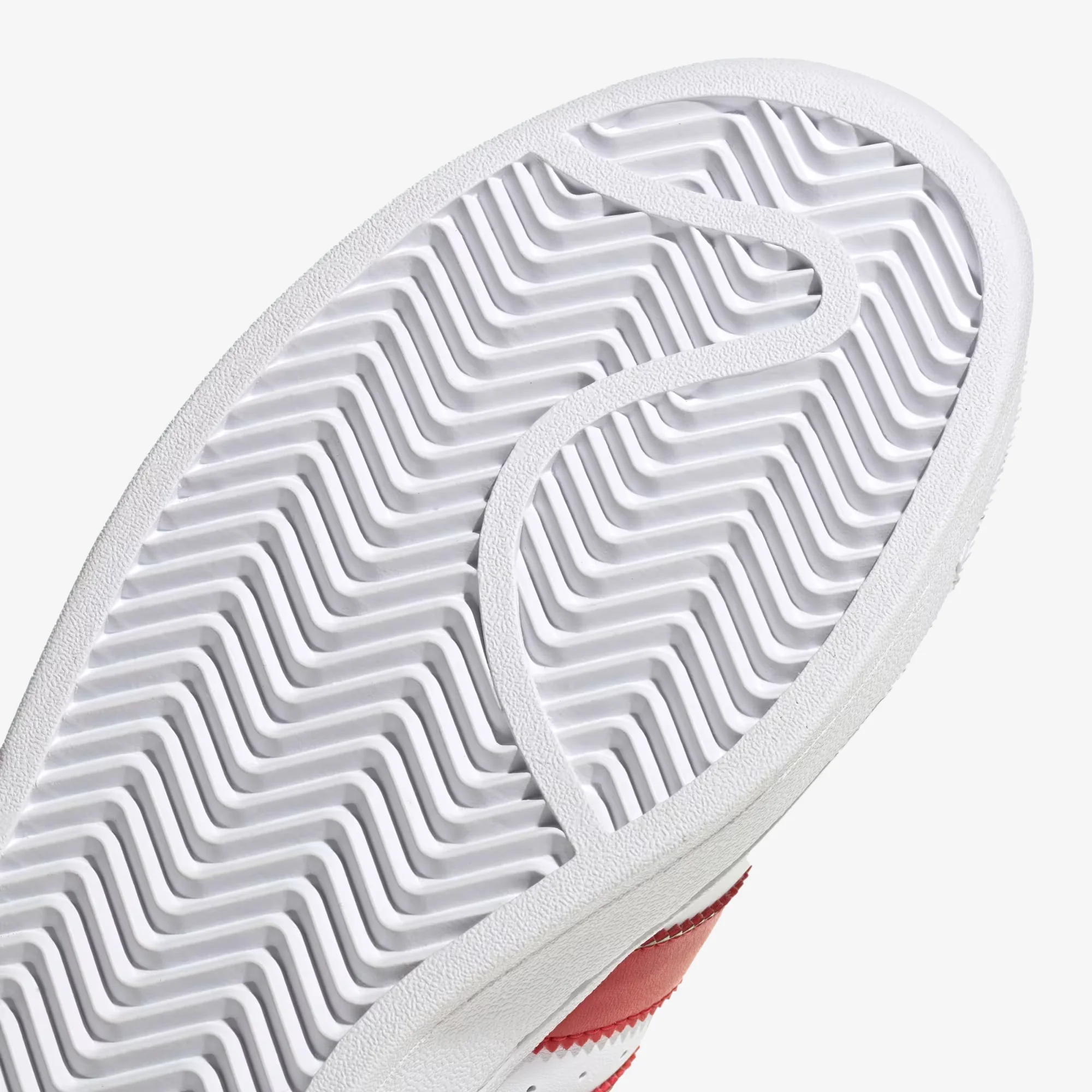 Adidas Originals | SUPERSTAR XLG  { CLOUD WHITE/BETTER SCARLET/CORE BLACK - Image 5