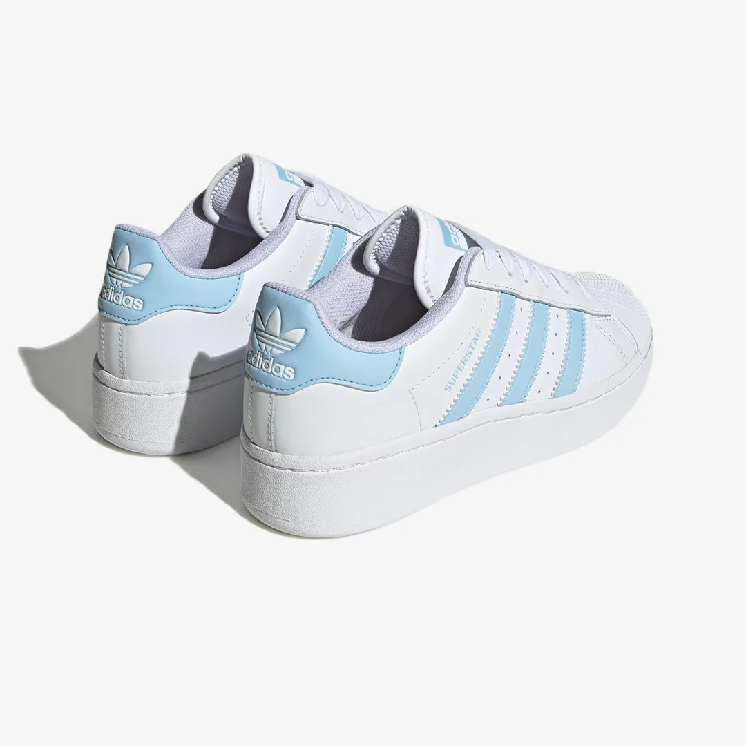 Adidas Originals | SUPERSTAR XLG TENNIS { WHITE/SKY BLUE - Image 3