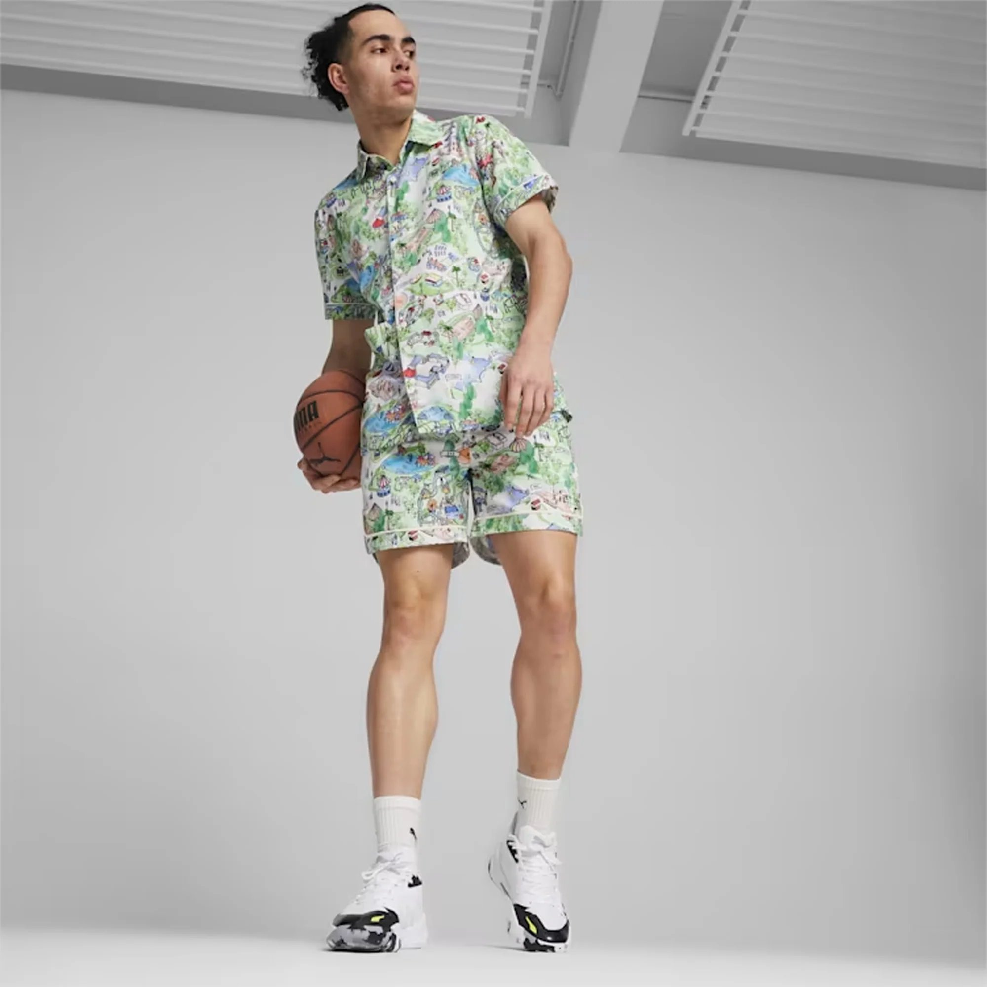 Puma | THE FAIRGROUNDS RESORT BASKETBALL { FROSTED LVORY-AOP - Image 7