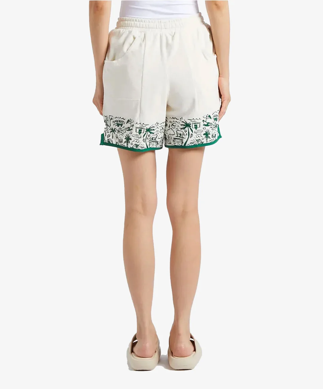 PUMA | THE FAIRGROUNDS TERRY BASKETBALL SHORTS { FROSTED LVORY - Image 2