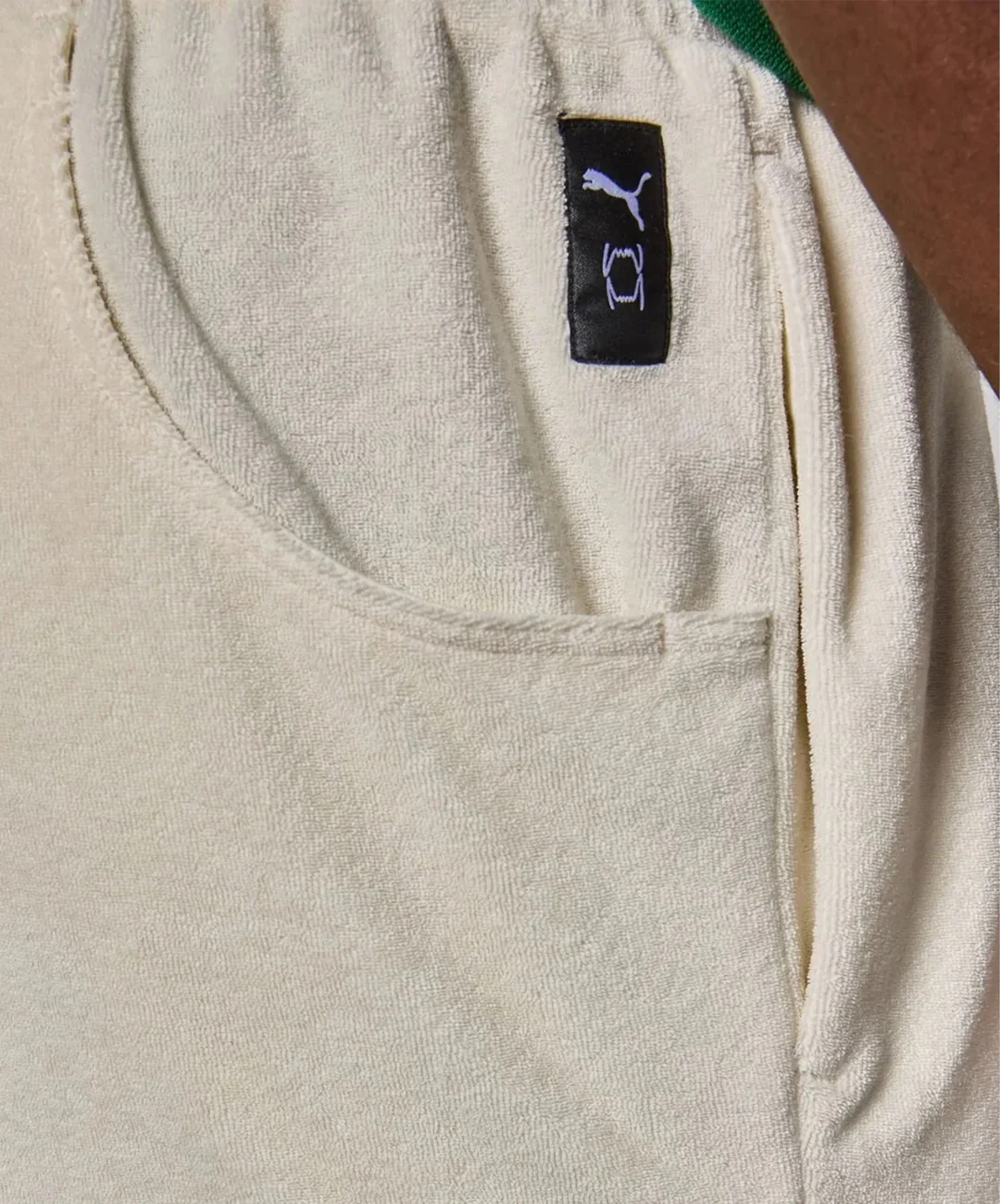 PUMA | THE FAIRGROUNDS TERRY BASKETBALL SHORTS { FROSTED LVORY - Image 3