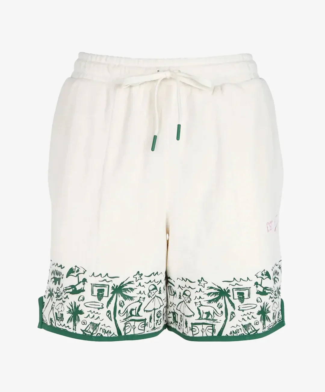 PUMA | THE FAIRGROUNDS TERRY BASKETBALL SHORTS { FROSTED LVORY - Image 5