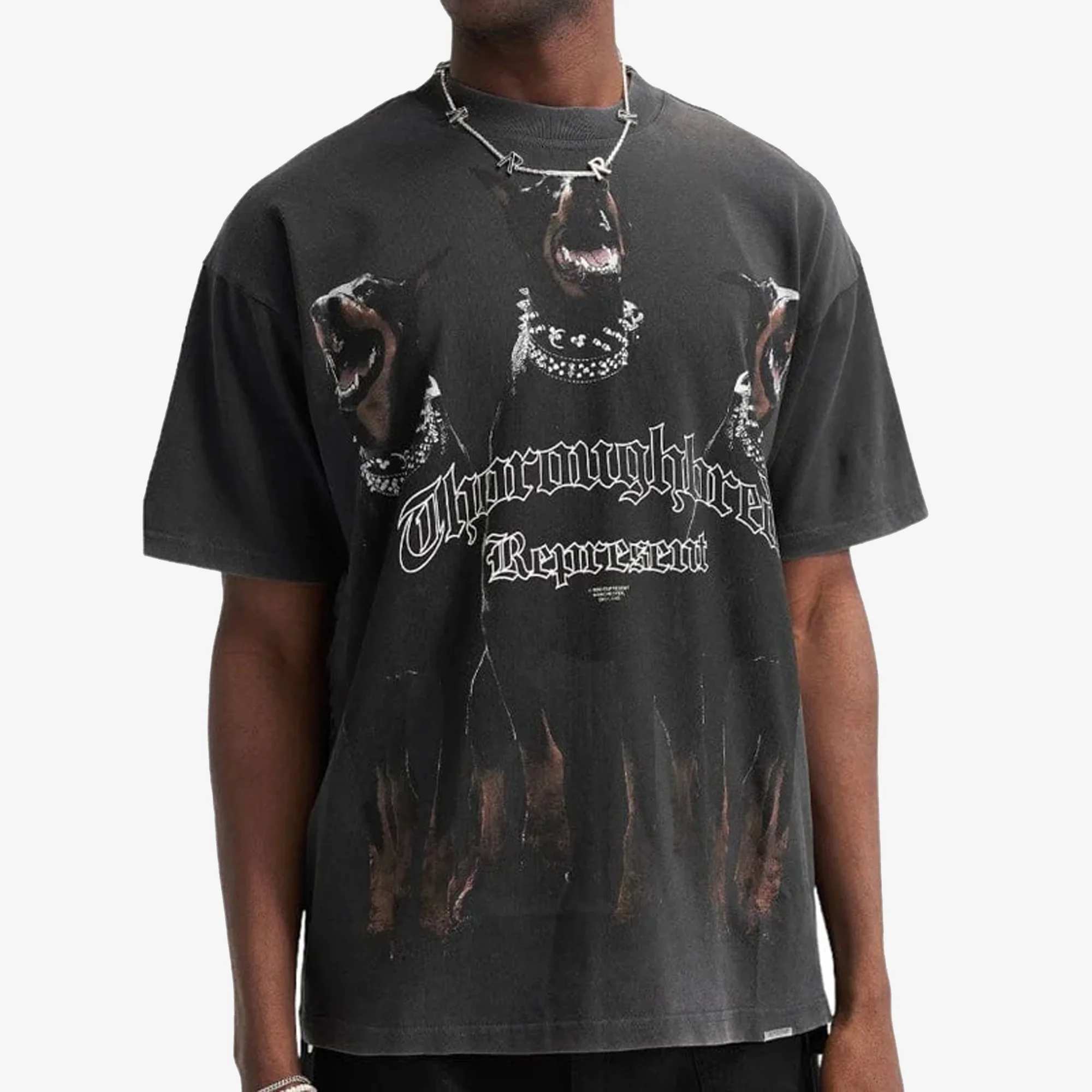 Represent | THOROUGHBRED T- SHIRT { VINTAGE BLACK - Image 3