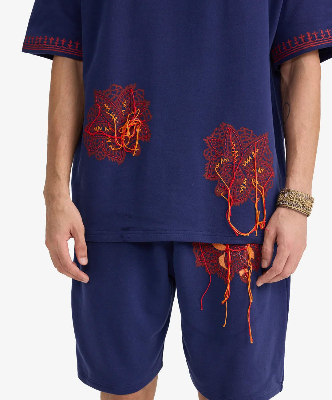 F A R A K | TOXIC LOVE HANDMADE T-SHIRT { BLUE/BLUE - Image 4