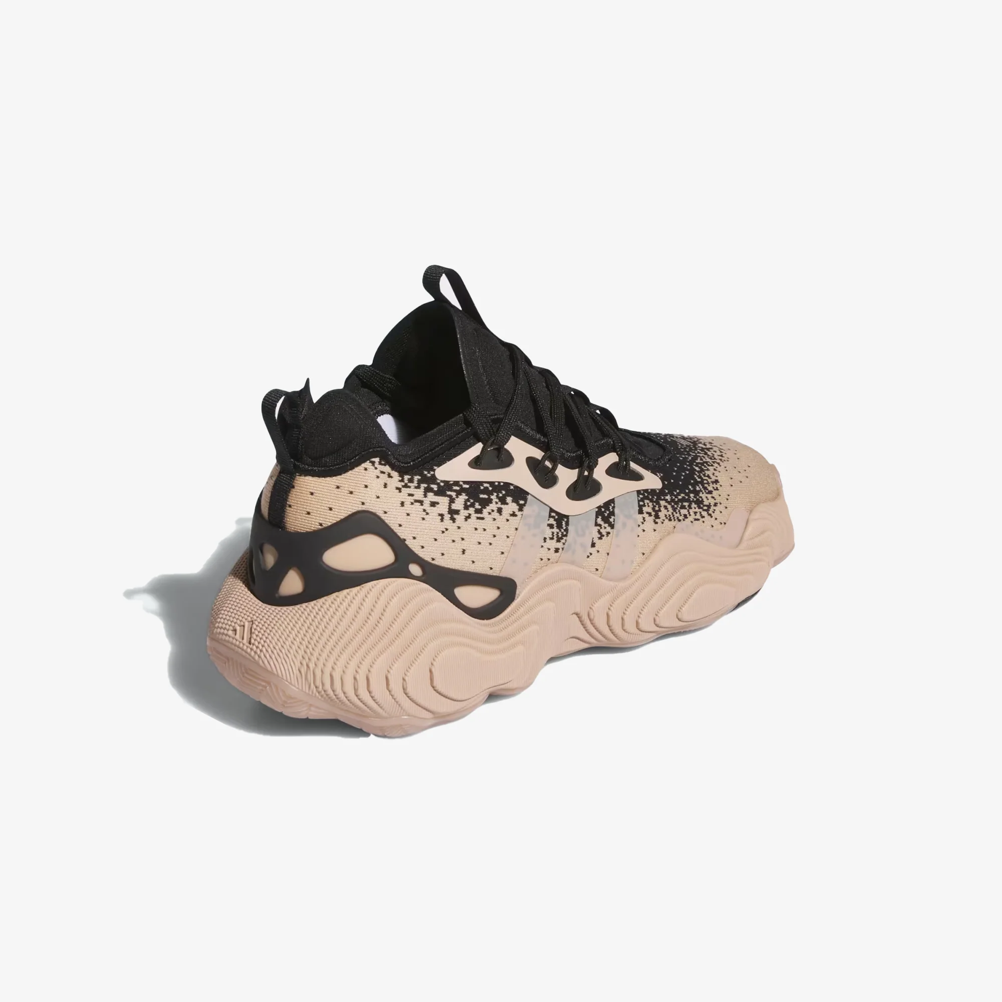 Adidas | TRAE YOUNG 3 LOW TRAINERS { CORE BLACK/ASH PEARL/MINERAL GREEN - Image 3