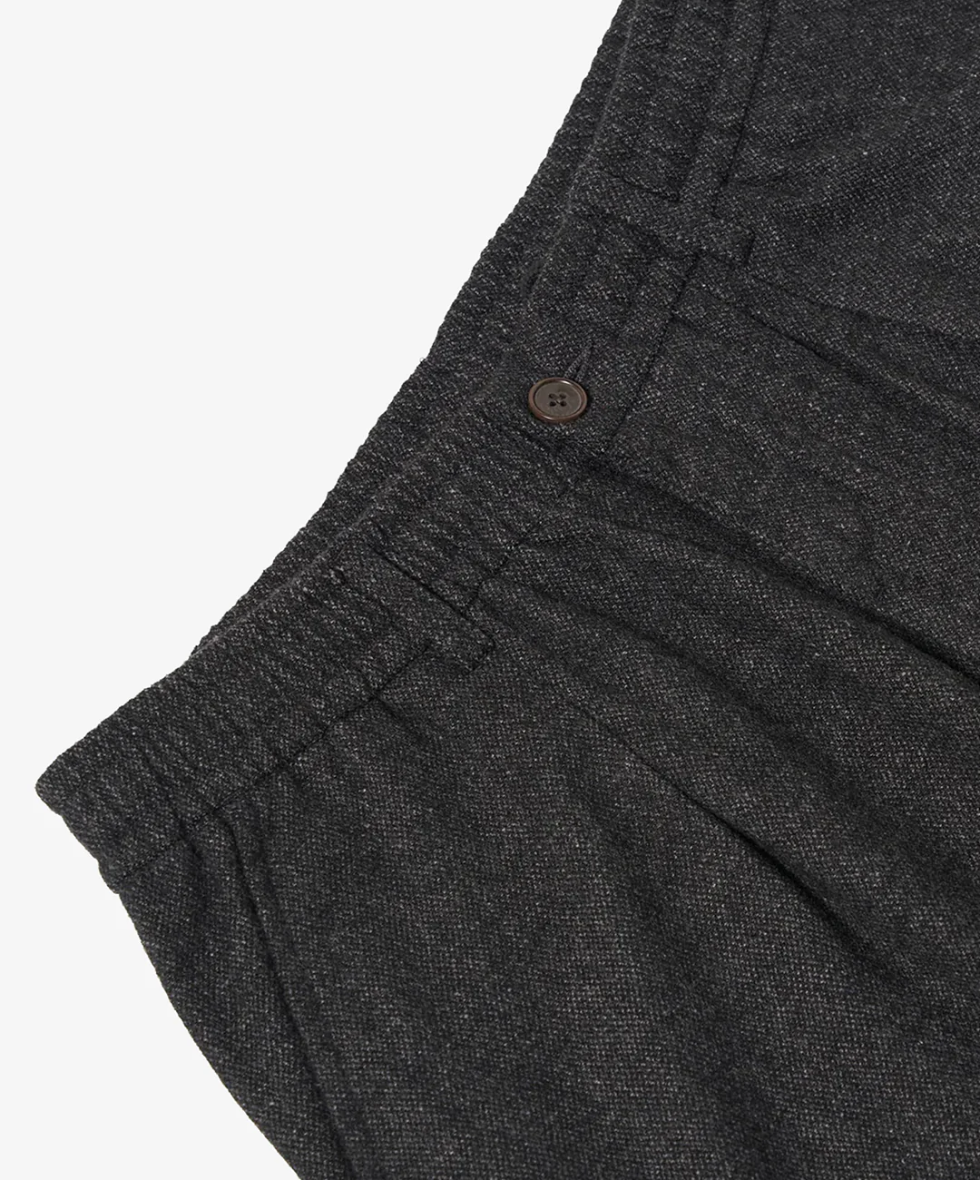 UNIVERSAL WORKS | ANDERS WOOL UPCYCLED PLEATED TRACK PANT { GREY - Image 5