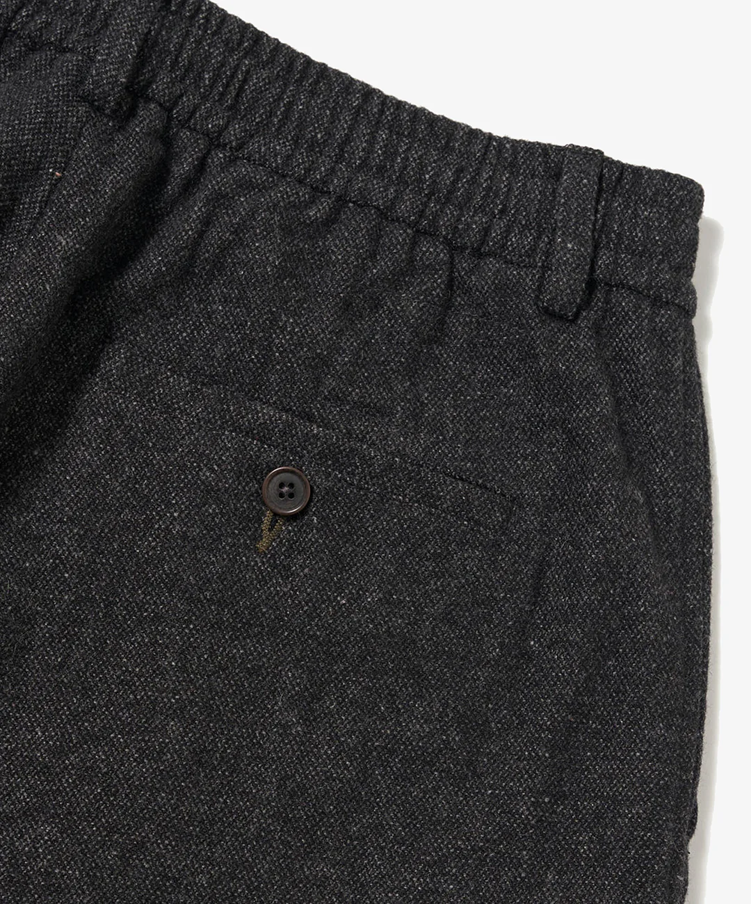 UNIVERSAL WORKS | ANDERS WOOL UPCYCLED PLEATED TRACK PANT { GREY - Image 6