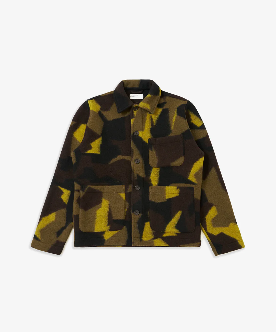 UNIVERSAL WORKS | SWEDE CAMO FLEECE FIELD JACKET { CAMO - Image 3