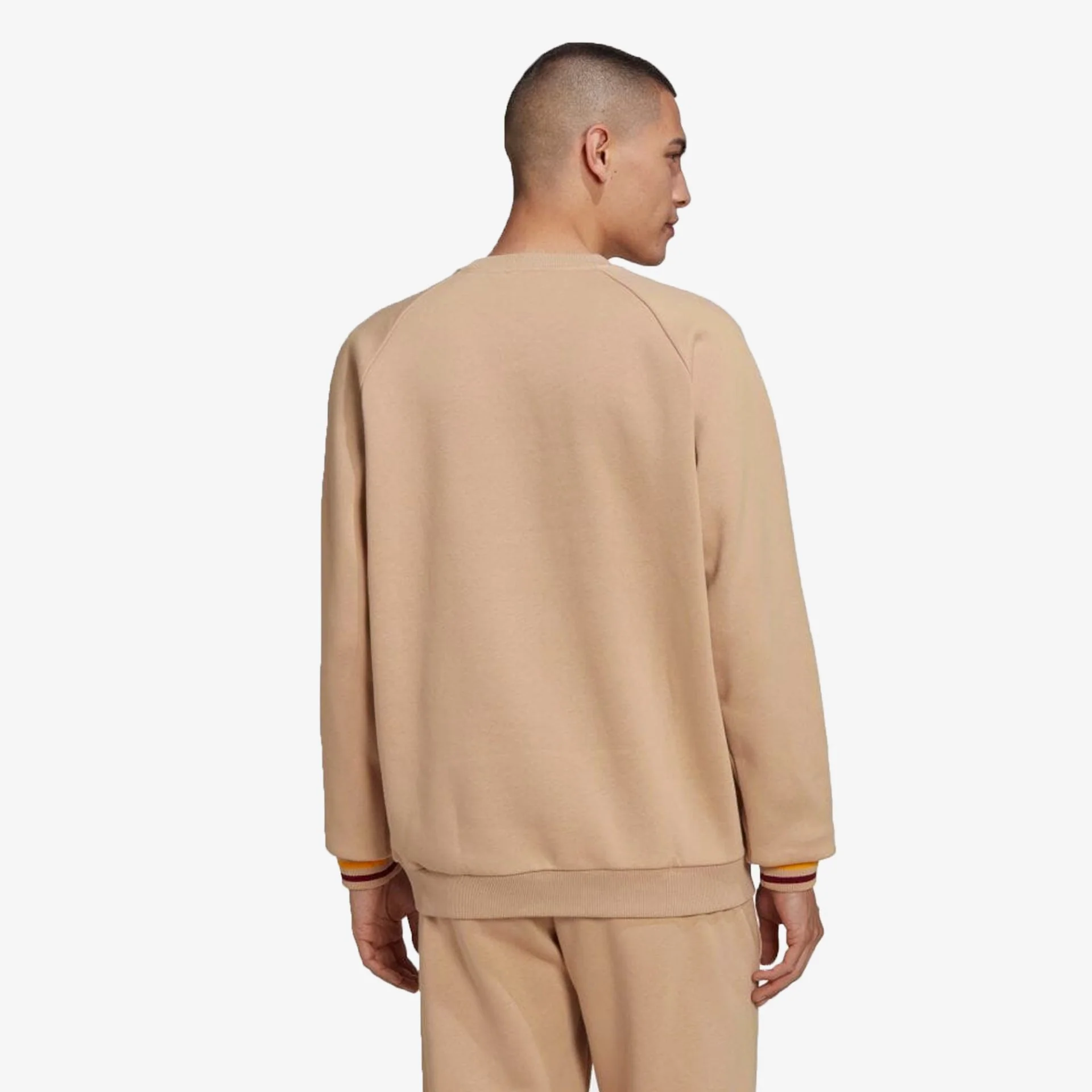 Adidas Originals | VARSITY CREWNECK SWEATSHIRT { MAGIC BEIGE - Image 3