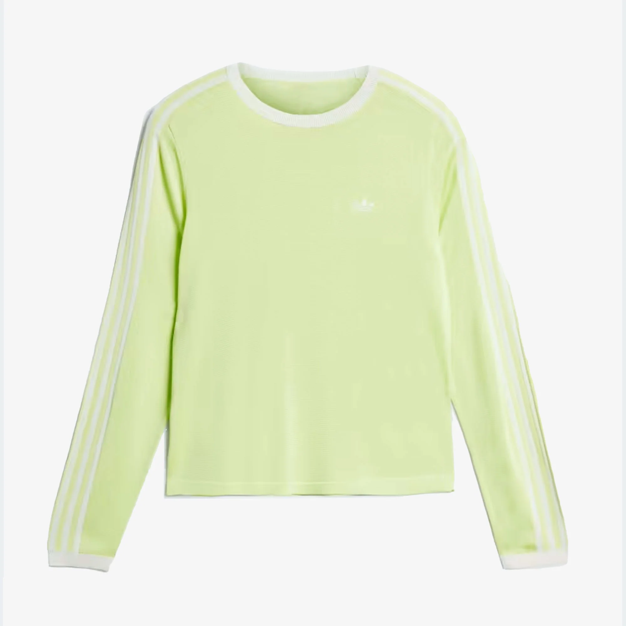 Adidas Originals | WALES BONNER KNIT LONG SLEEVE TEE { SEMI FROZEN YELLOW/CHALK WHITE