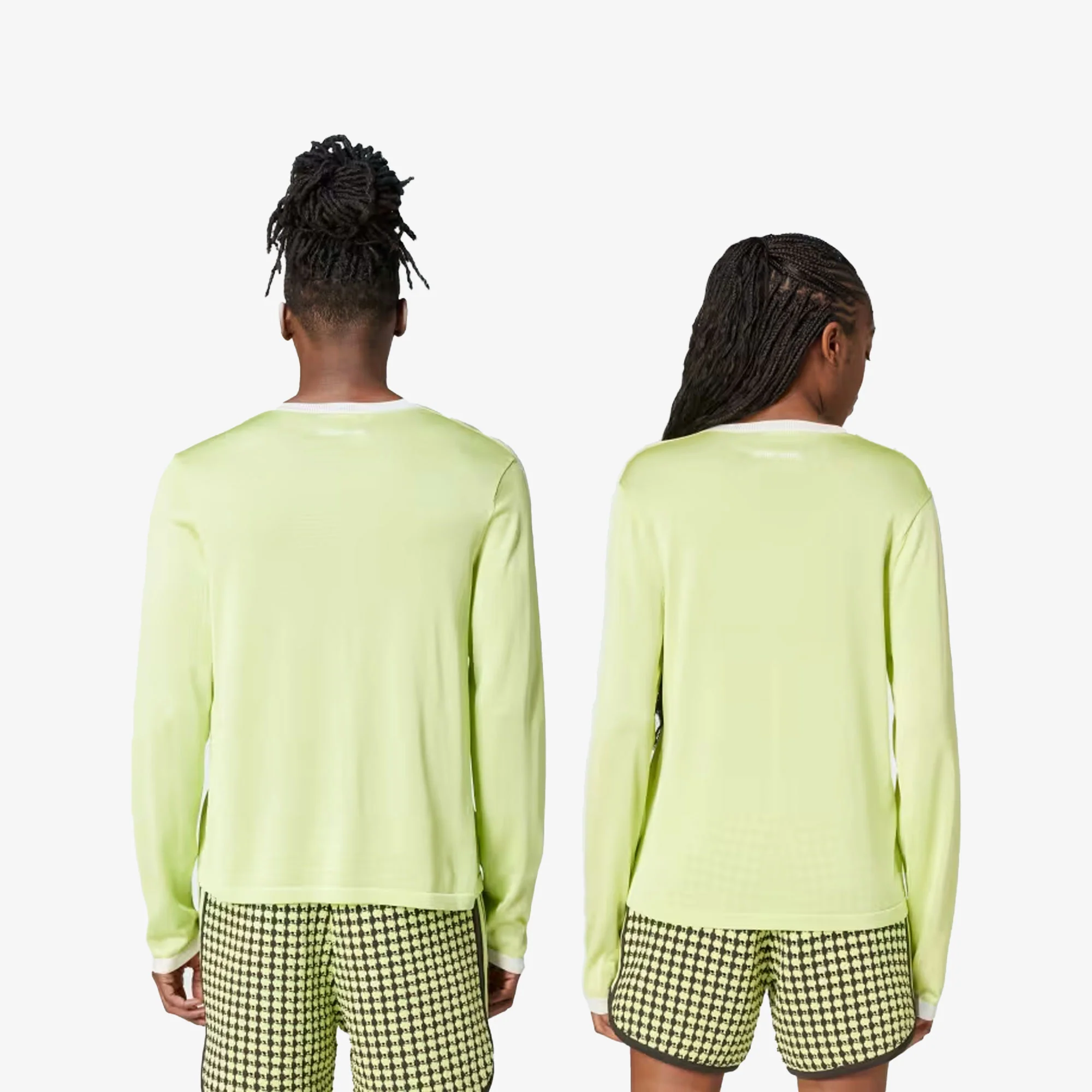 Adidas Originals | WALES BONNER KNIT LONG SLEEVE TEE { SEMI FROZEN YELLOW/CHALK WHITE - Image 6
