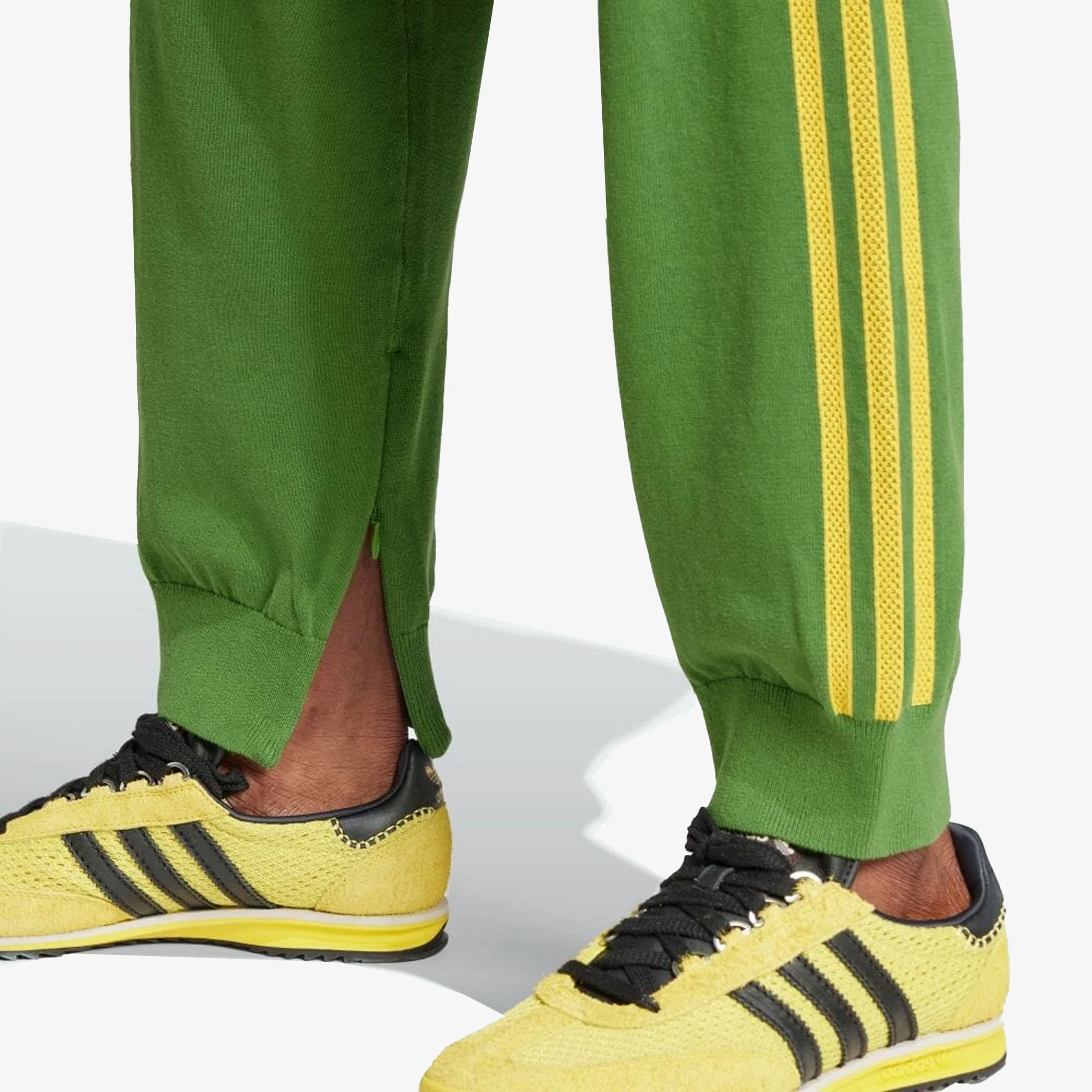 Adidas Originals | WALES BONNER NEW KNIT TRACK PANTS { CREW GREEN - Image 8