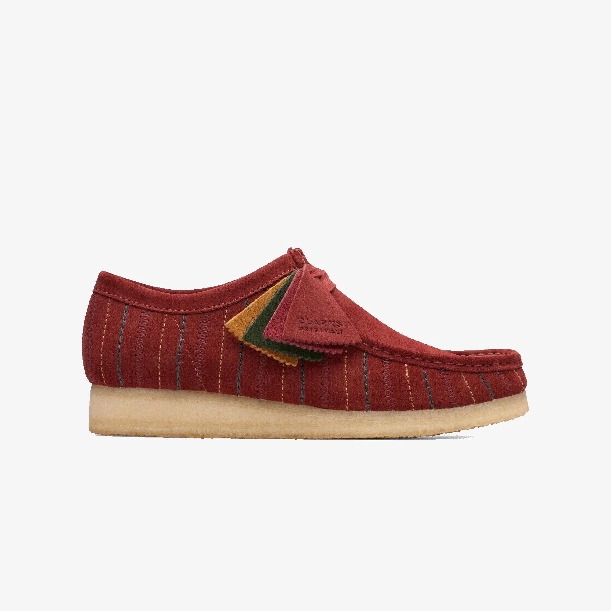 Clarks Originals | WALLABEE CUP { BURGUNDY COMBI