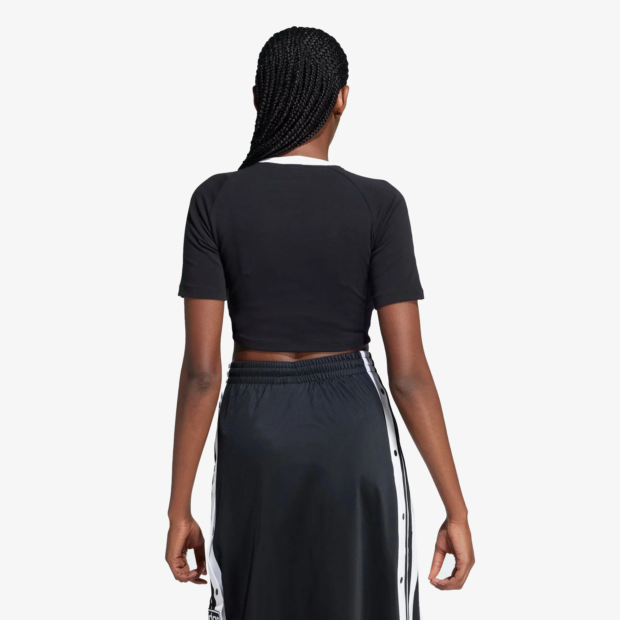 Adidas Originals | 3-STRIPES BABY TEE { BLACK/WHITE - Image 3