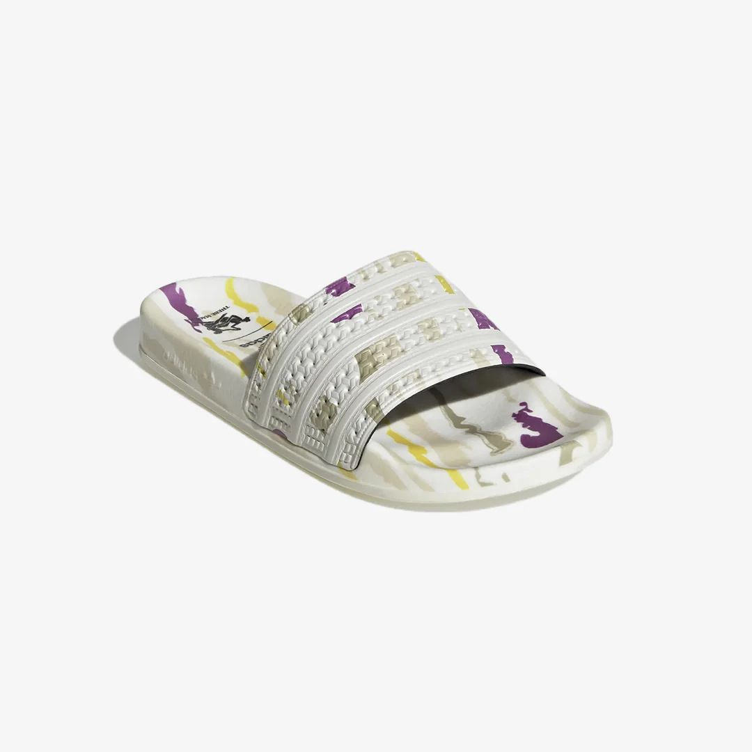Adidas Originals | ADILETTE THEBE MAGUGU SLIDES { CLOUD WHITE - Image 2