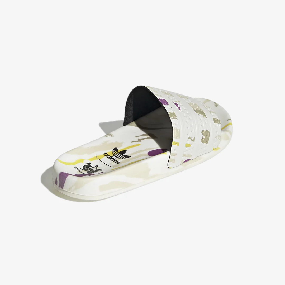 Adidas Originals | ADILETTE THEBE MAGUGU SLIDES { CLOUD WHITE - Image 3